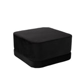 Square pouf stool (black)